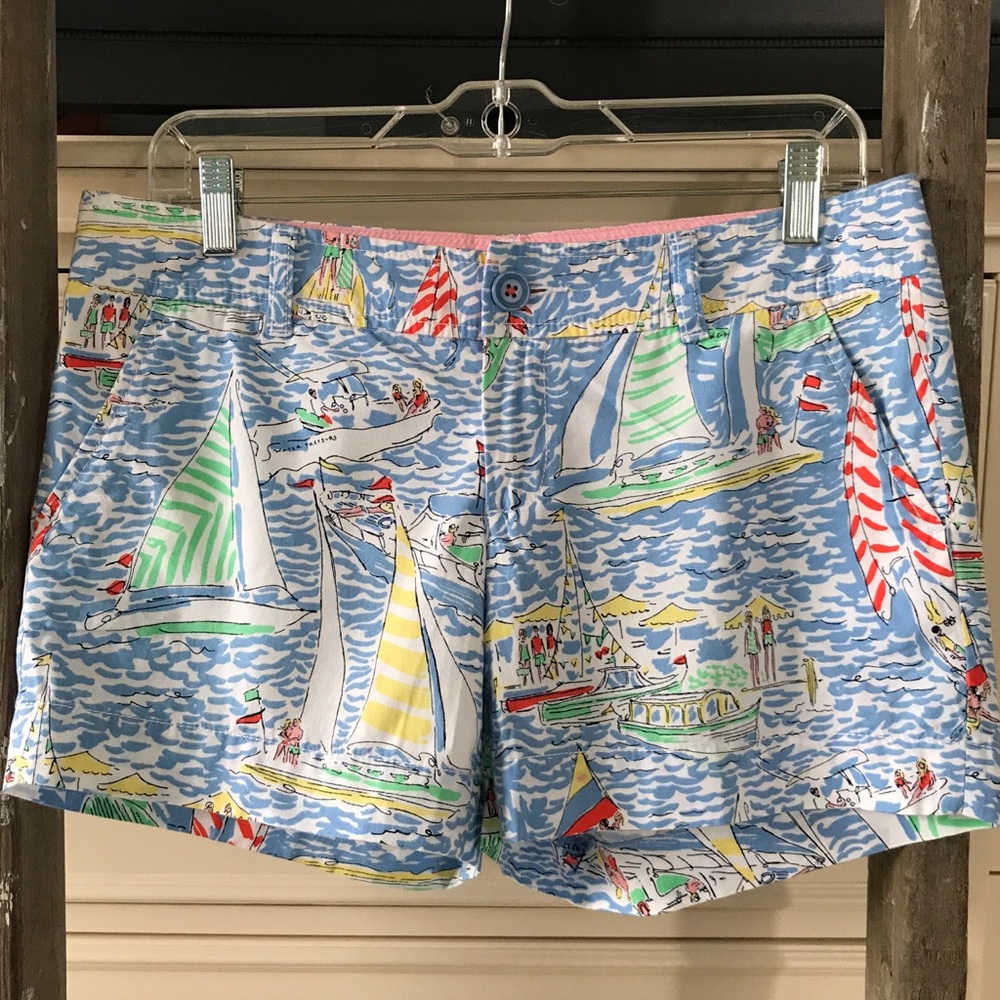 Lilly Pulitzer Get Nauti Callahan Shorts Size 4